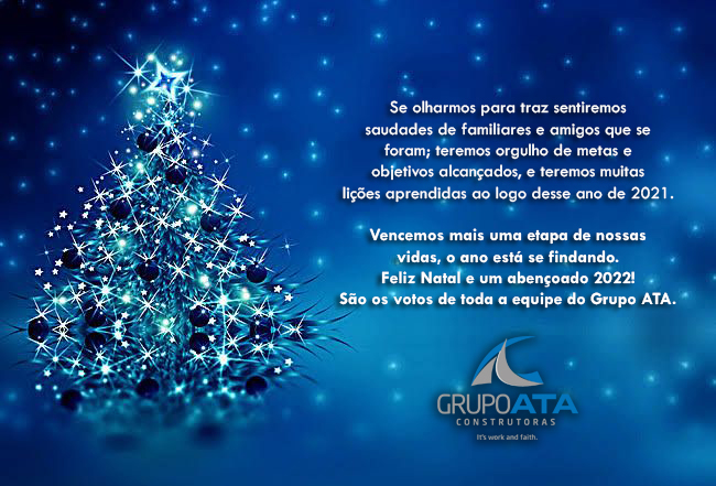 Votos de Feliz Natal e um próspero Ano Novo!